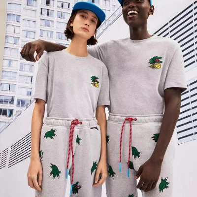 Футболка Lacoste Logo Ball "Gray" фото № 3