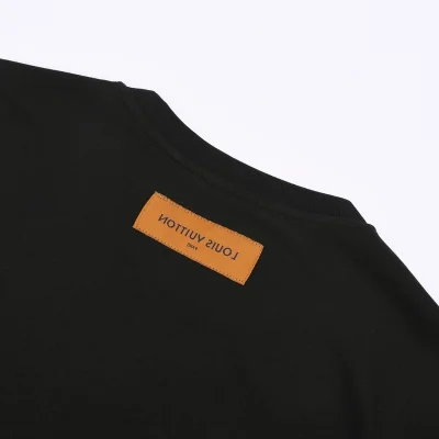 Футболка Louis Vuitton Logo Made Of Sequins "Black" фото № 3