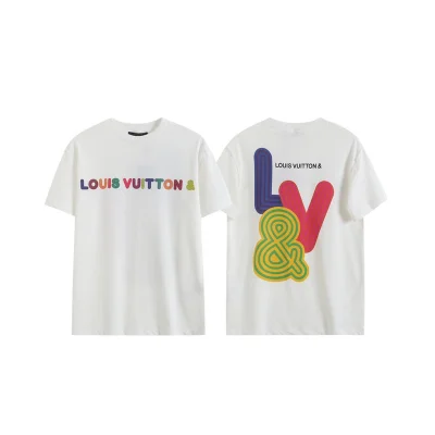 Футболка Louis Vuitton Short Sleeve Brand Inscription "White" фото № 2