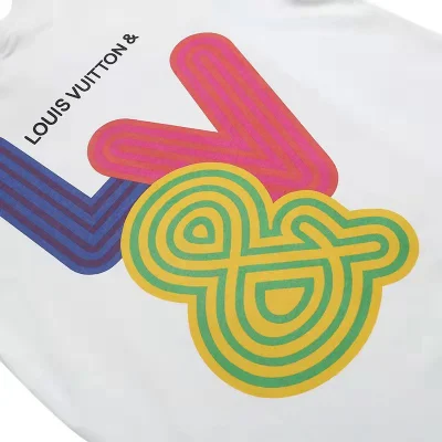 Футболка Louis Vuitton Short Sleeve Brand Inscription "White" фото № 5