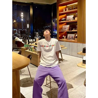 Футболка Louis Vuitton Short Sleeve Brand Inscription "White" фото № 8