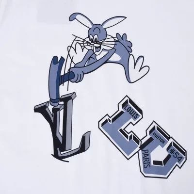 Футболка Louis Vuitton Rabbit With A Hammer "White" фото № 3