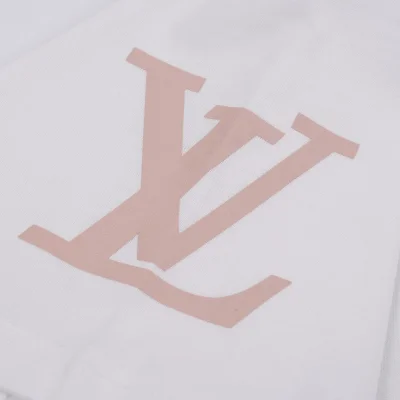 Футболка Louis Vuitton With A Pink Flower "White" фото № 2