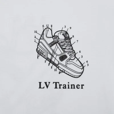 Футболка Louis Vuitton LV Trainer "White" фото № 6