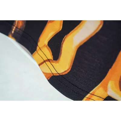 Футболка Louis Vuitton Printed With Gold Chains "Black/Yellow" фото № 6