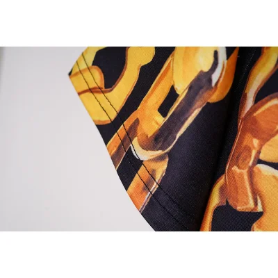 Футболка Louis Vuitton Printed With Gold Chains "Black/Yellow" фото № 3