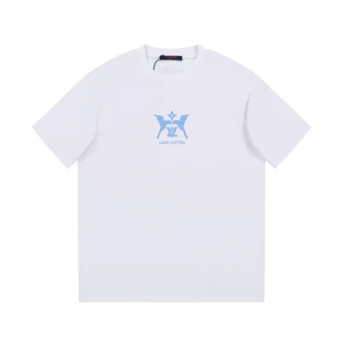 Футболка Louis Vuitton Print With Logo And Birds "White"