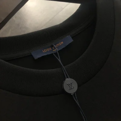 Футболка Louis Vuitton With Graphic Bird Print "Black" фото № 5