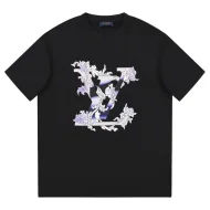 Футболка Louis Vuitton Printed With Leaves "Black"