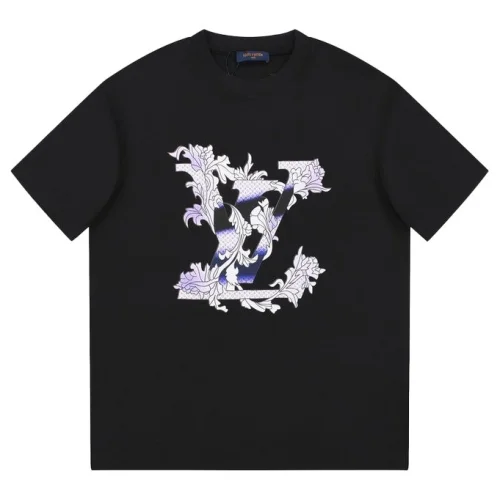 Футболка Louis Vuitton Printed With Leaves "Black"