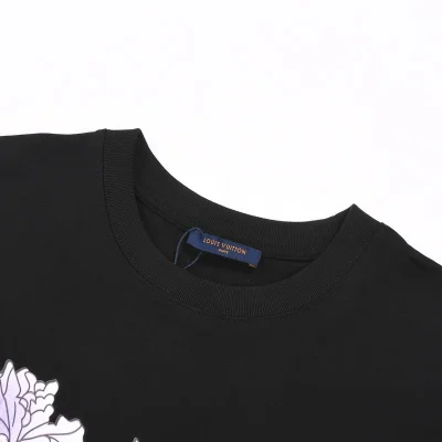 Футболка Louis Vuitton Printed With Leaves "Black" фото № 6