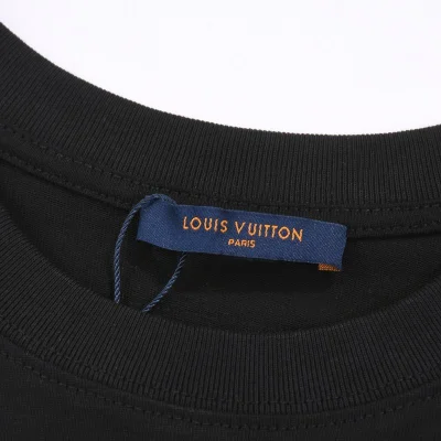 Футболка Louis Vuitton Printed With Leaves "Black" фото № 7