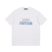 Футболка Louis Vuitton Blue Logo "White"