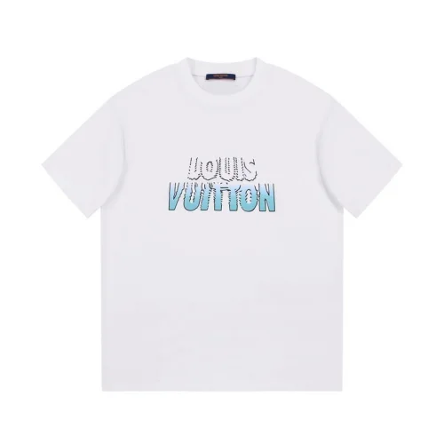 Футболка Louis Vuitton Blue Logo "White"