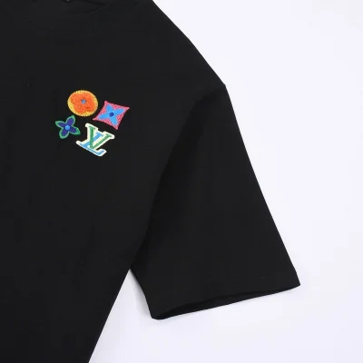 Футболка Louis Vuitton With Four Emblems "Black" фото № 4