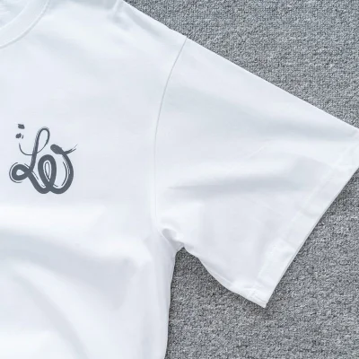Футболка Louis Vuitton With Curly Logo "White" фото № 5