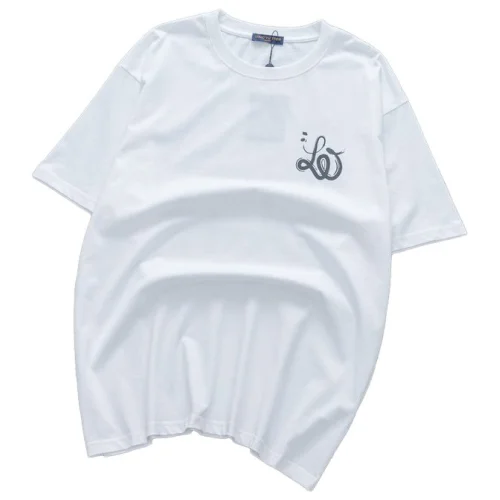 Футболка Louis Vuitton With Curly Logo "White"