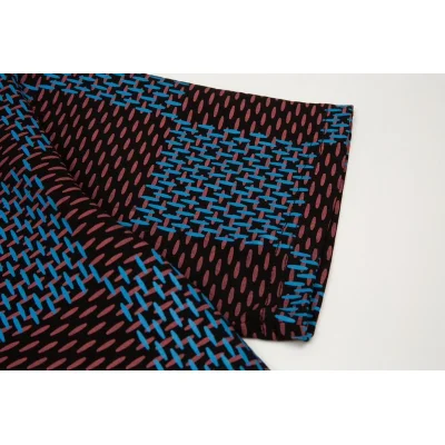 Футболка Louis Vuitton Chess Print And Text Logo "Blue/Brown" фото № 6