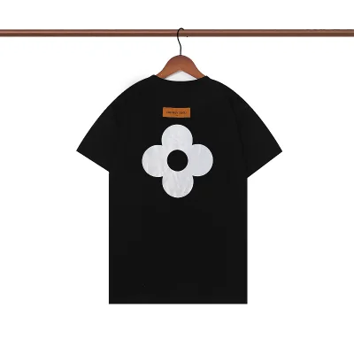 Футболка Louis Vuitton Reflective Flower Print "Black" фото № 2
