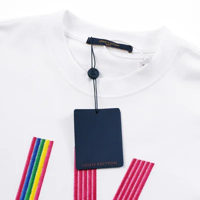 Футболка Louis Vuitton Multi-Colored Brand Logo "White" фото № 3