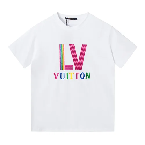 Футболка Louis Vuitton Multi-Colored Brand Logo "White"