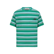 Футболка Miu Miu Horizontal Stripes "Green"