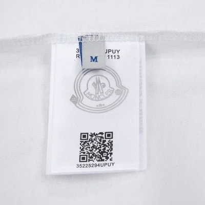 Футболка Moncler Striped Pocket "White" фото № 4