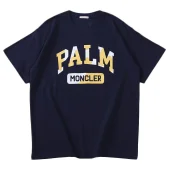 Футболка Moncler Gold Inscription Palm "Blue"