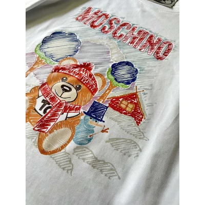Футболка Moschino Teddy Bear On Vacation Print "White" фото № 4