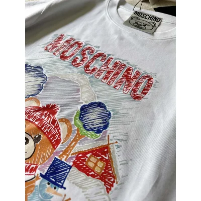 Футболка Moschino Teddy Bear On Vacation Print "White" фото № 3