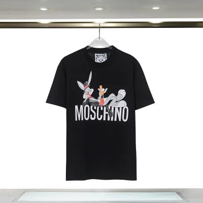 Футболка Moschino Rabbit With Carrot On The Logo "Black" фото № 2