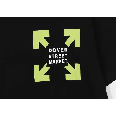 Футболка Off White Dover Street Market Text "Black" фото № 3