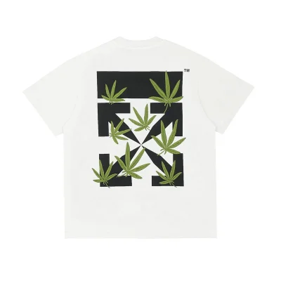 Футболка Off White Grass Print "White" фото № 3