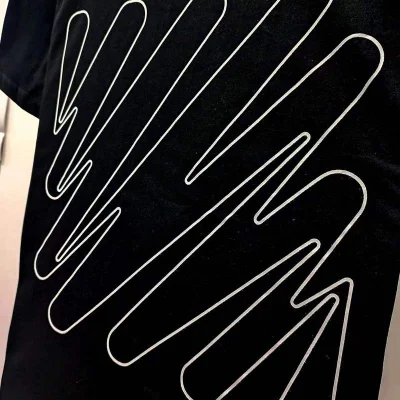 Футболка Off White Doodles "Black" фото № 7