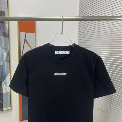 Футболка Off White Blue Volumed Logo "Black" фото № 7 Футболка Off White Blue Volumed Logo "Black" фото № 7