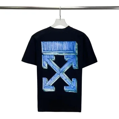 Футболка Off White Blue Volumed Logo "Black" фото № 8 Футболка Off White Blue Volumed Logo "Black" фото № 8