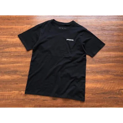 Футболка Patagonia Fish With Trident Back Print "Black" фото № 2