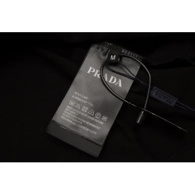 Футболка Prada With Small Logo Without Picture "Black" фото № 4