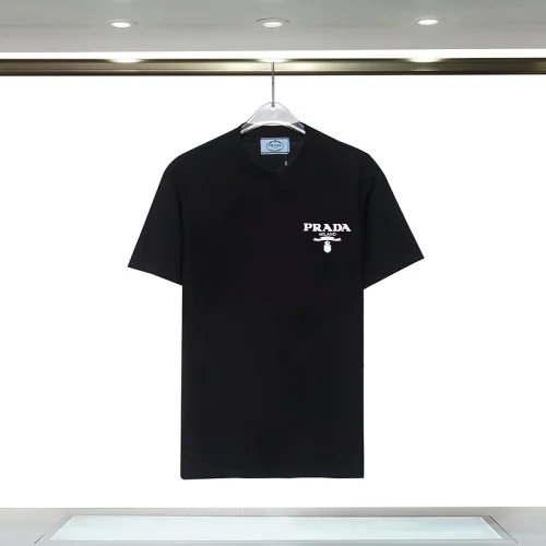 Футболка Prada With Text Logo And An Emblem On The Edge "Black"