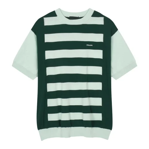 Футболка Prada Padded Striped "Green/Mint"