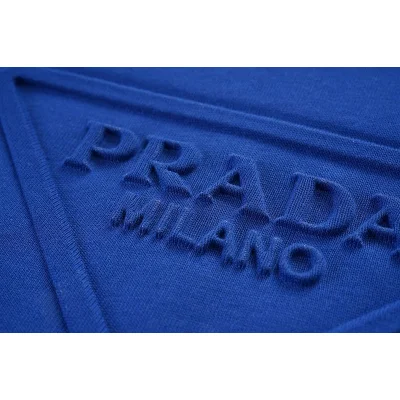 Футболка Prada With The Brand Logo Pressed Out "Blue" фото № 2