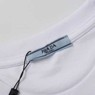 Футболка Prada Logo In Colored Squares "White" фото № 6