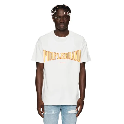 Футболка Purple Brand Frontside Logotype "White" фото № 3