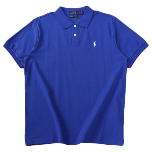 Поло Ralph Lauren Small Logo Front And White Buttons "Blue"