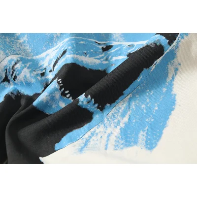 Футболка Represent Shark Print "Cream" фото № 3