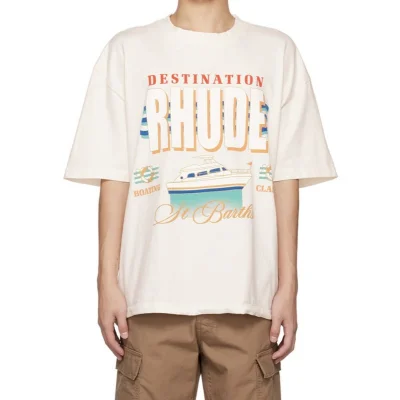 Футболка Rhude Boating "White" фото № 6