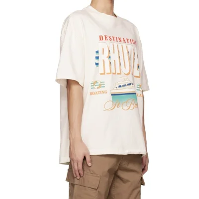 Футболка Rhude Boating "White" фото № 5