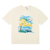 Футболка Rhude Palm Tree Yellow Frontside Logo "Beige"