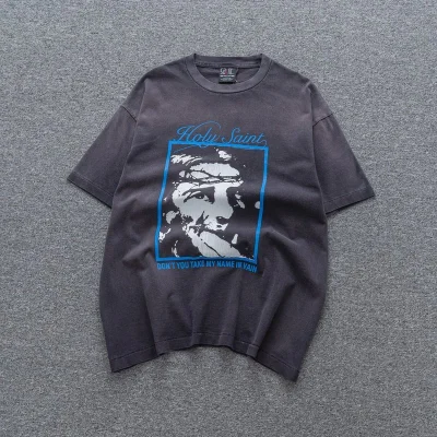 Футболка Saint Michael Portrait "Black/Gray" фото № 2