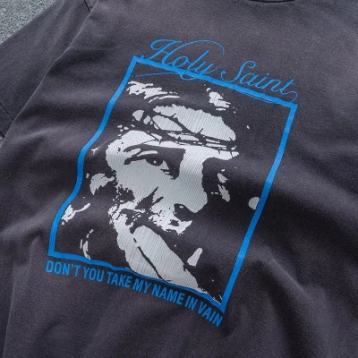 Футболка Saint Michael Portrait "Black/Gray" фото № 6